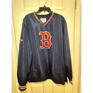 MLB Boston Red Sox Embroidered Logo Navy Pullover size XXL